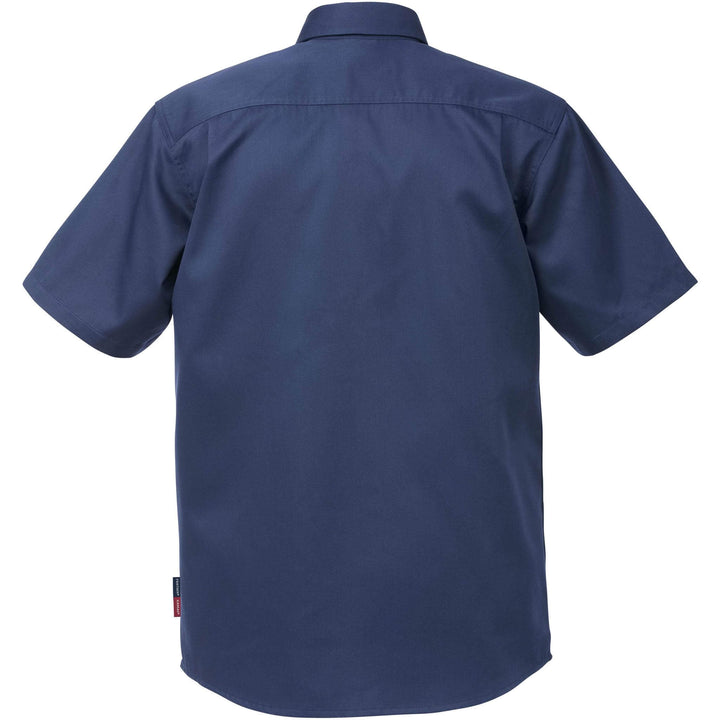 Fristads Kansas Short Sleeve Shirt - 7387 B60 Navy Back1#colour_navy