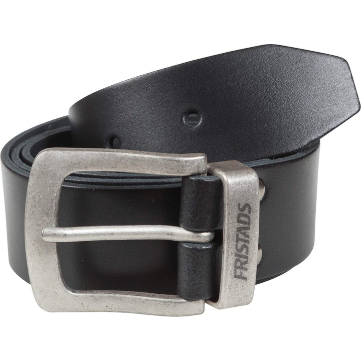Fristads Leather Belt (Length 122 cm) - 9371 LTHR Black Front1#colour_black
