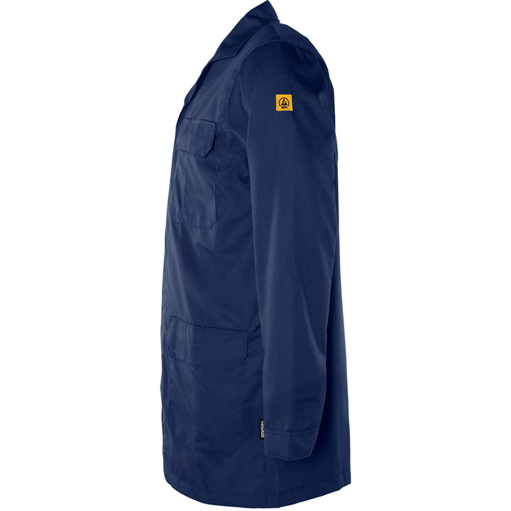 Fristads Lightweight Anti-Static ESD Coat - 3080 ELP Navy Detail1#colour_navy
