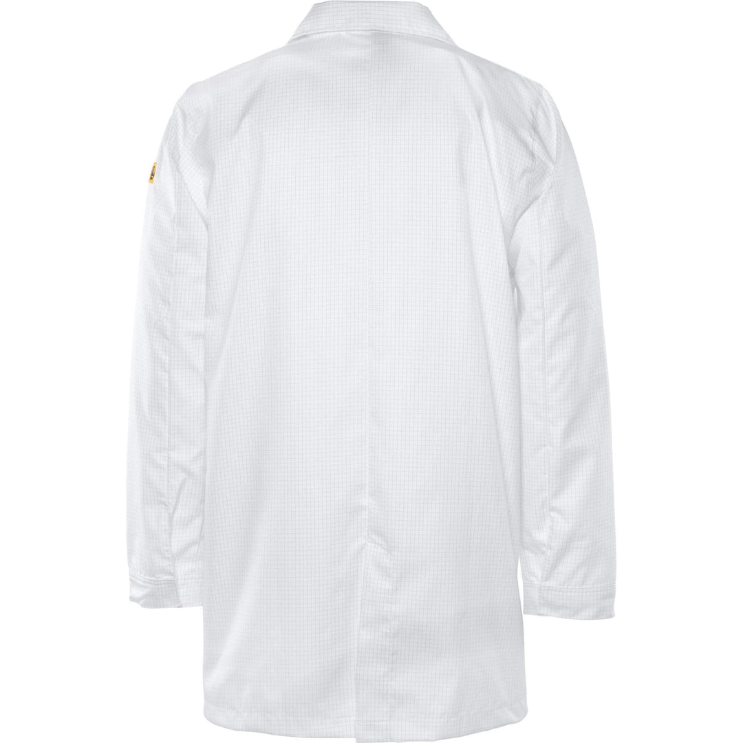 Fristads Lightweight Anti-Static ESD Coat - 3080 ELP White Back1#colour_white