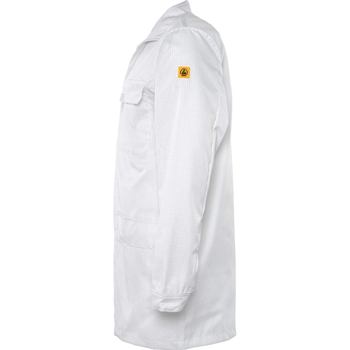 Fristads Lightweight Anti-Static ESD Coat - 3080 ELP White Detail1#colour_white