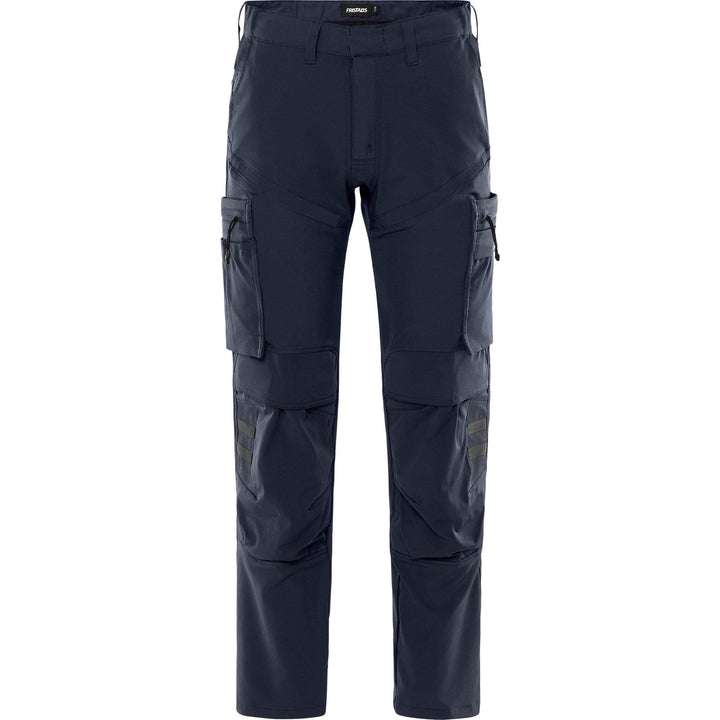 Fristads Lightweight Durable 4-Way-Stretch Trousers - 2653 LWS Dark Navy Front1#colour_dark-navy