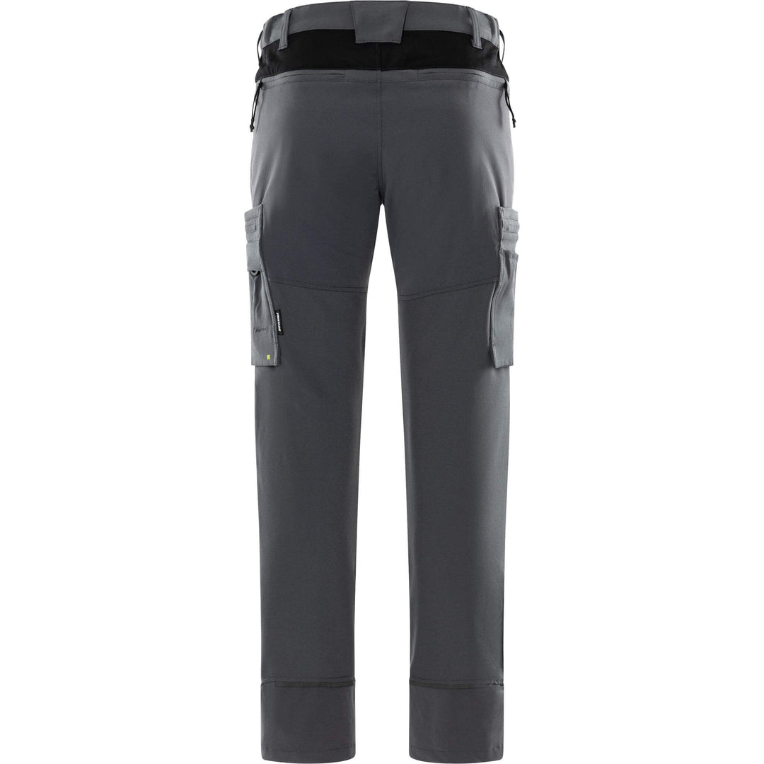 Fristads Lightweight Durable 4-Way-Stretch Trousers - 2653 LWS Grey/Black Back1#colour_grey-black