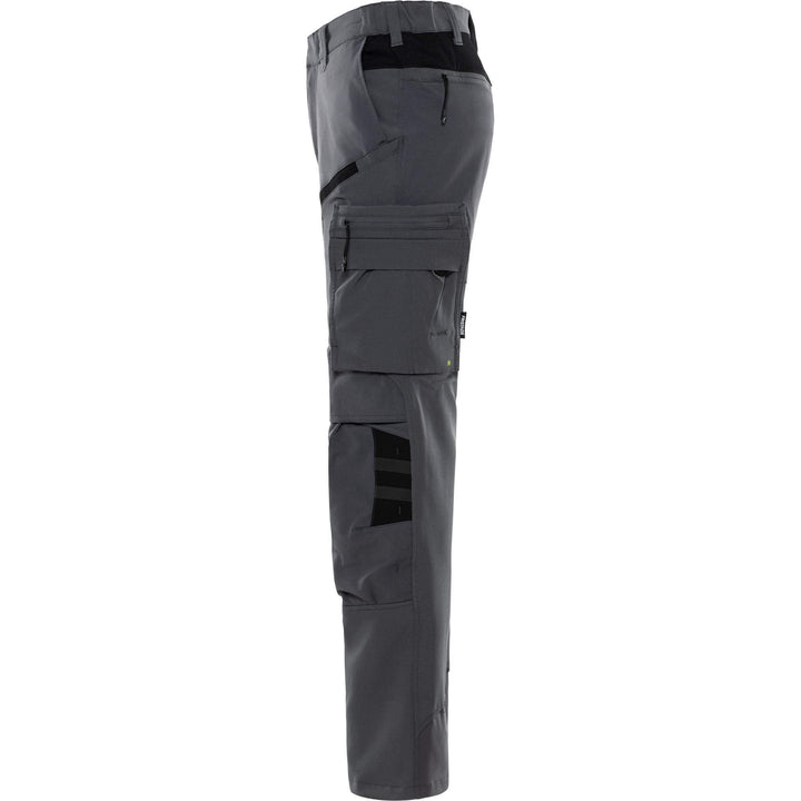 Fristads Lightweight Durable 4-Way-Stretch Trousers - 2653 LWS Grey/Black Back2#colour_grey-black