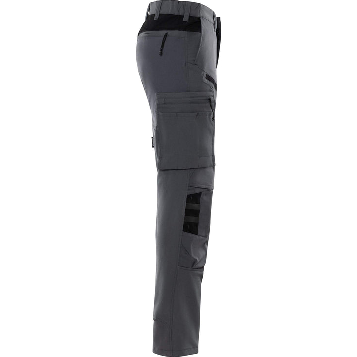 Fristads Lightweight Durable 4-Way-Stretch Trousers - 2653 LWS Grey/Black Back3#colour_grey-black