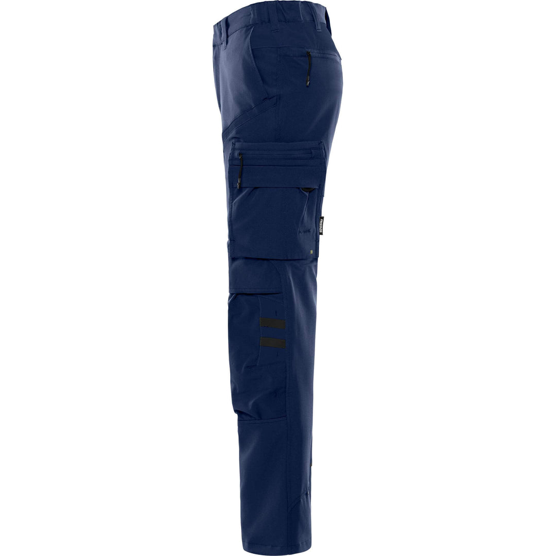 Fristads Lightweight Durable 4-Way-Stretch Trousers - 2653 LWS Navy Back2#colour_navy