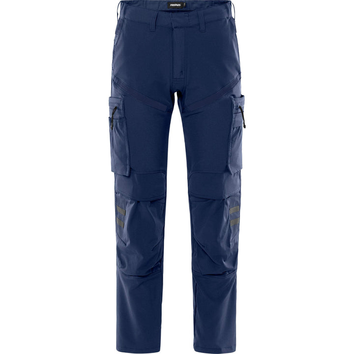 Fristads Lightweight Durable 4-Way-Stretch Trousers - 2653 LWS Navy Front1#colour_navy