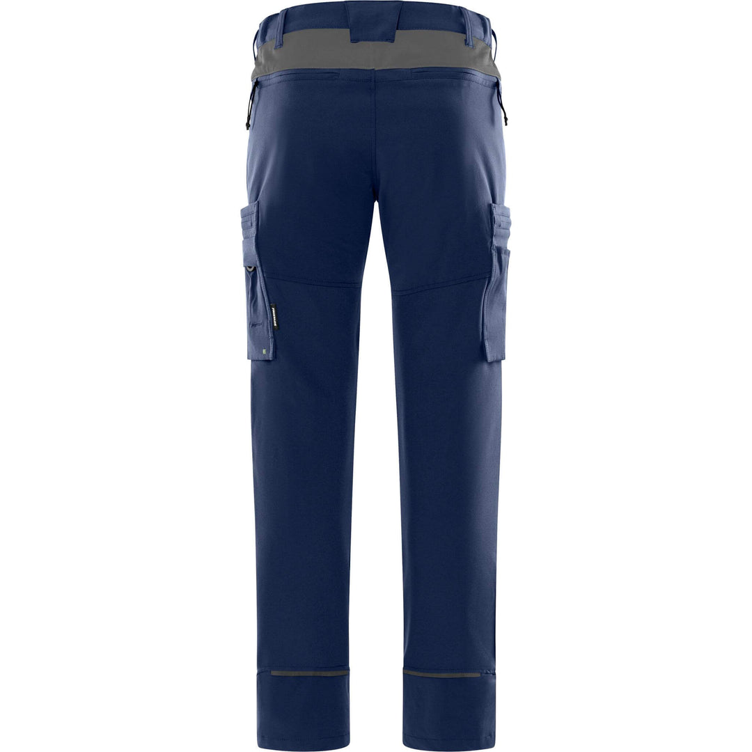 Fristads Lightweight Durable 4-Way-Stretch Trousers - 2653 LWS Navy/Grey Back1#colour_navy-grey