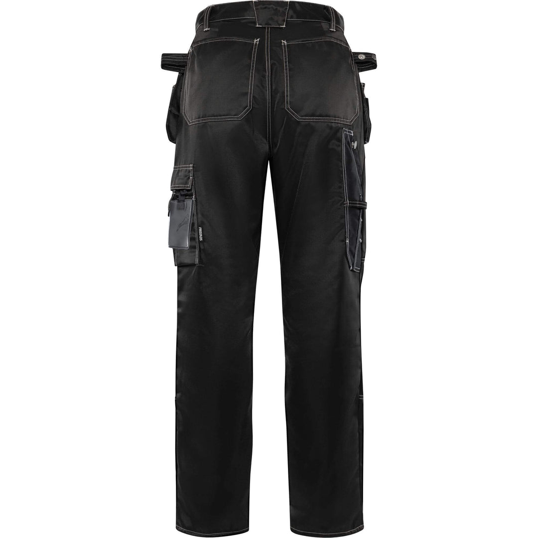 Fristads Lightweight Durable Craftsman Holster Pocket Trousers - 255K AD Black Back1#colour_black