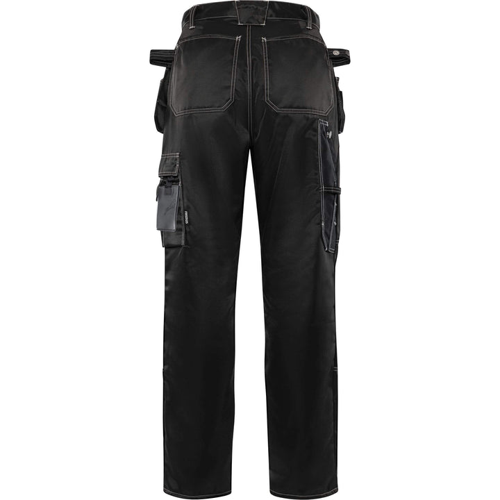 Fristads Lightweight Durable Craftsman Holster Pocket Trousers - 255K AD Black Back1#colour_black