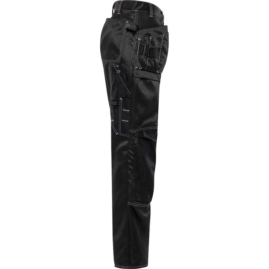 Fristads Lightweight Durable Craftsman Holster Pocket Trousers - 255K AD Black Back3#colour_black
