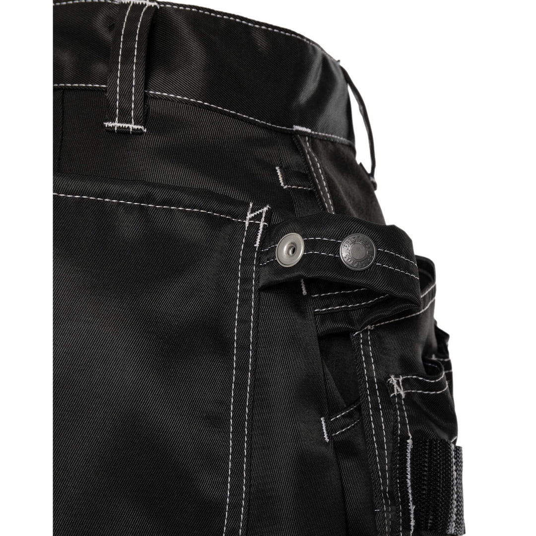 Fristads Lightweight Durable Craftsman Holster Pocket Trousers - 255K AD Black Detail1#colour_black