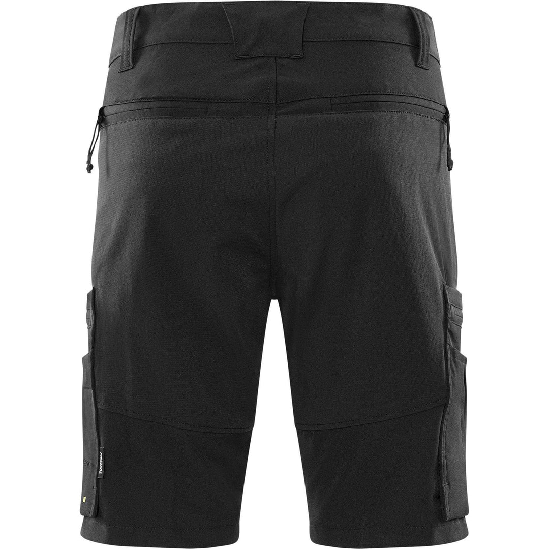 Fristads Lightweight Durable Ripstop 4-Way-Stretch Shorts - 2655 GLWS Black Back1#colour_black