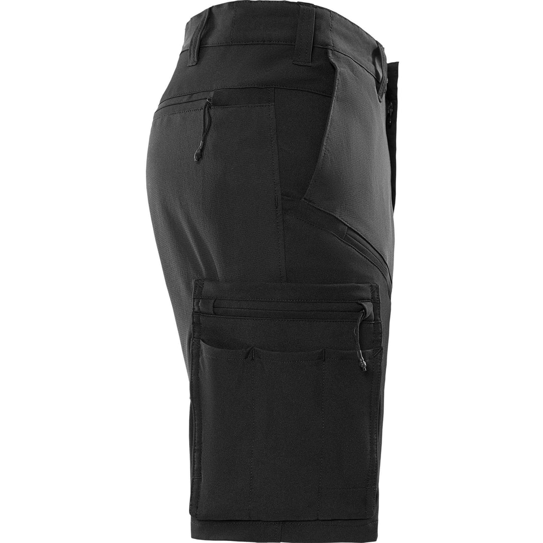 Fristads Lightweight Durable Ripstop 4-Way-Stretch Shorts - 2655 GLWS Black Back3#colour_black
