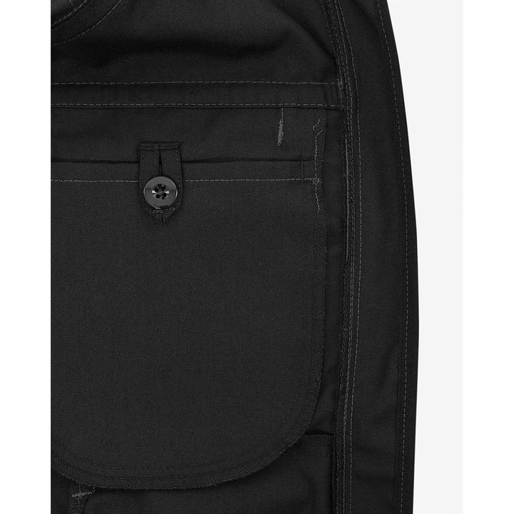 Fristads Lightweight Waistcoat Gilet- 5555 STFP Black/Grey Detail3#colour_black-grey