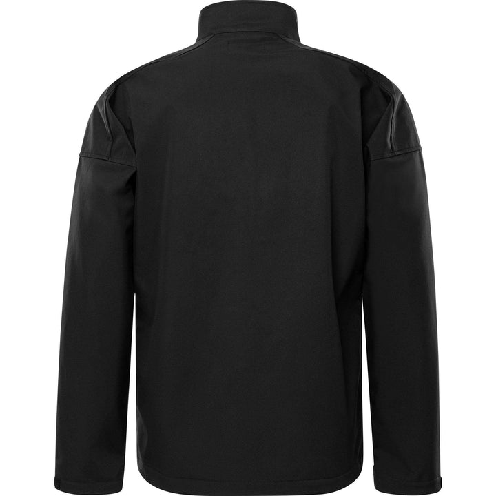 Fristads Lightweight Water Resistant Softshell Jacket - 1476 SBT Black Back1#colour_black