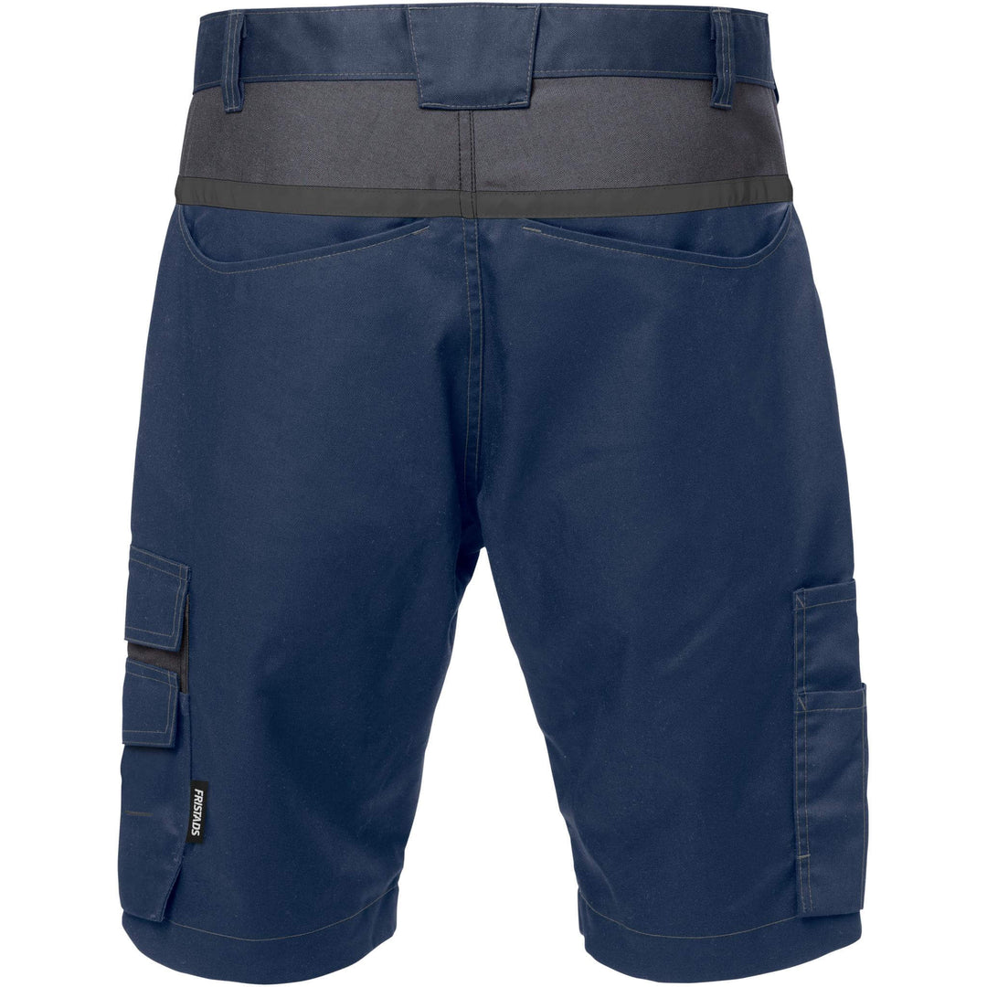 Fristads Mechanical Stretch Shorts - 2562 STFP Navy/Grey Back1#colour_navy-grey