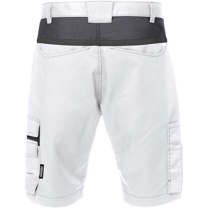 Fristads Mechanical Stretch Shorts - 2562 STFP White/Grey Back1#colour_white-grey