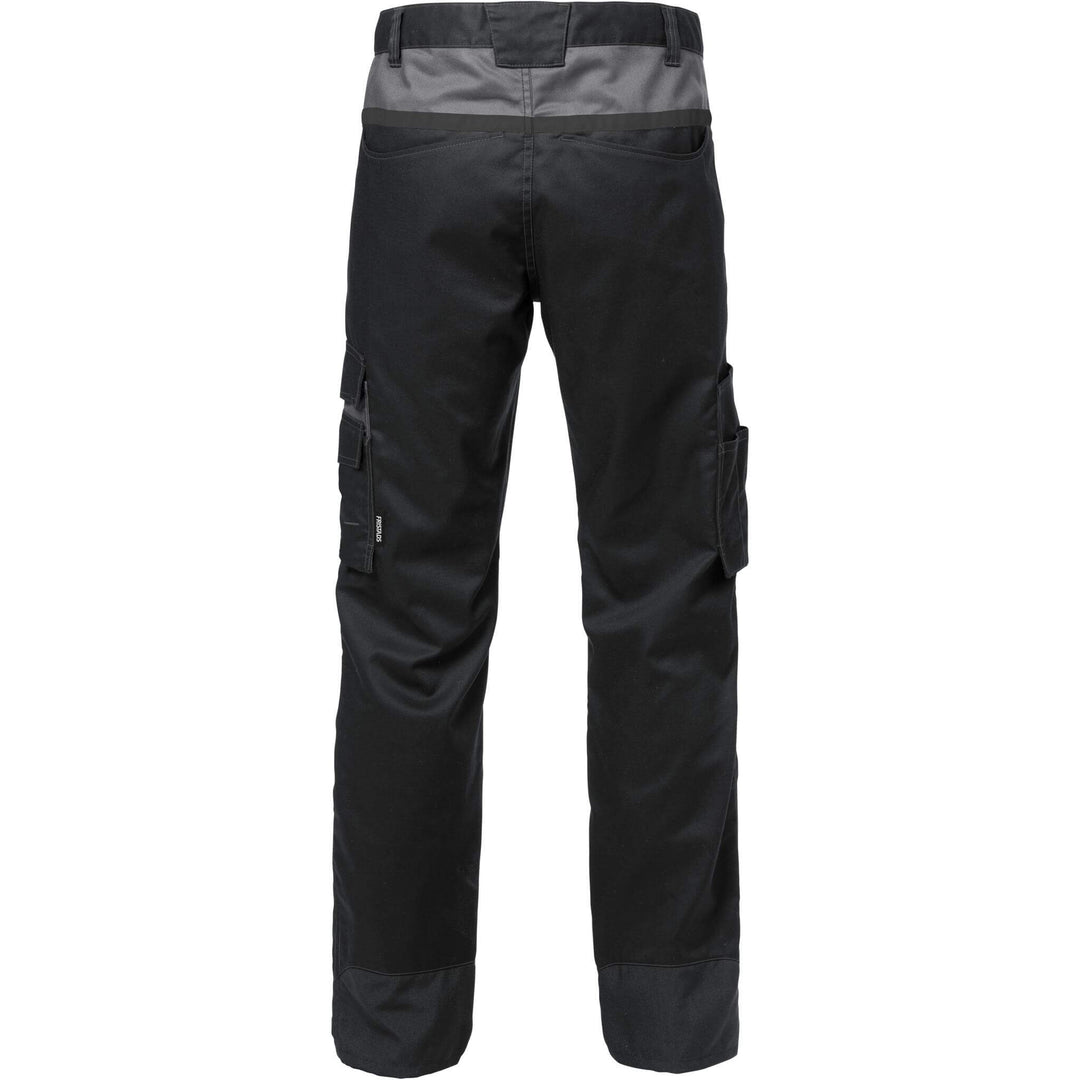 Fristads Mechanical Stretch Trousers - 2552 STFP Black/Grey Back1#colour_black-grey