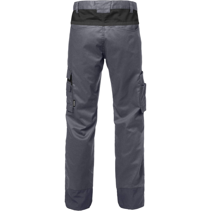 Fristads Mechanical Stretch Trousers - 2552 STFP Grey/Black Back1#colour_grey-black
