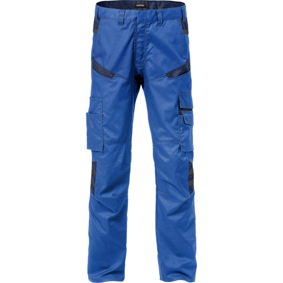 Fristads Mechanical Stretch Trousers - 2552 STFP Royal Blue/Navy Front1#colour_royal-blue-navy