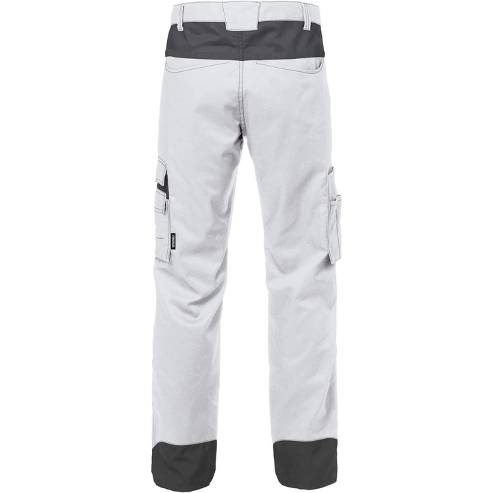 Fristads Mechanical Stretch Trousers - 2552 STFP White/Grey Back1#colour_white-grey