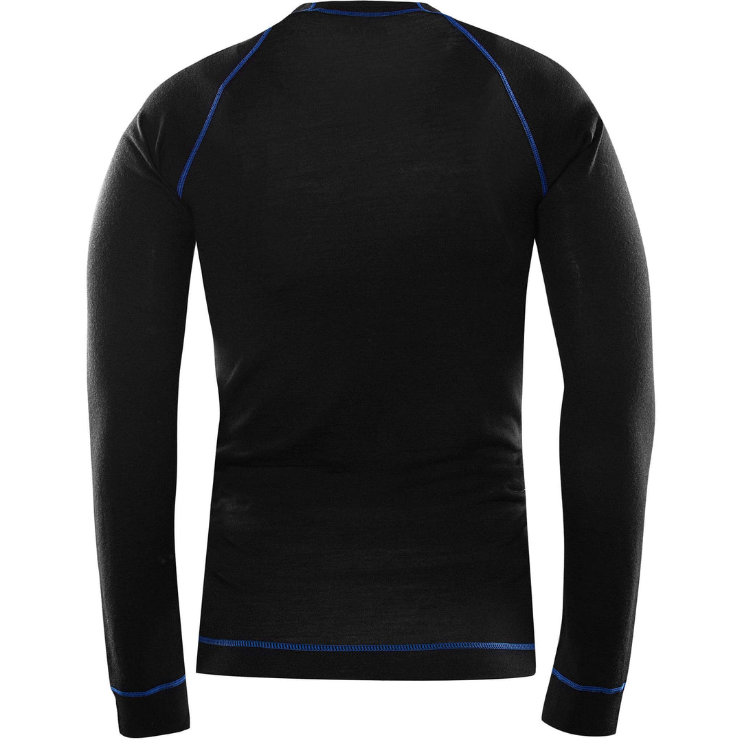 Fristads Merino Wool Base Layer Top - 7517 MW Black Back1#colour_black