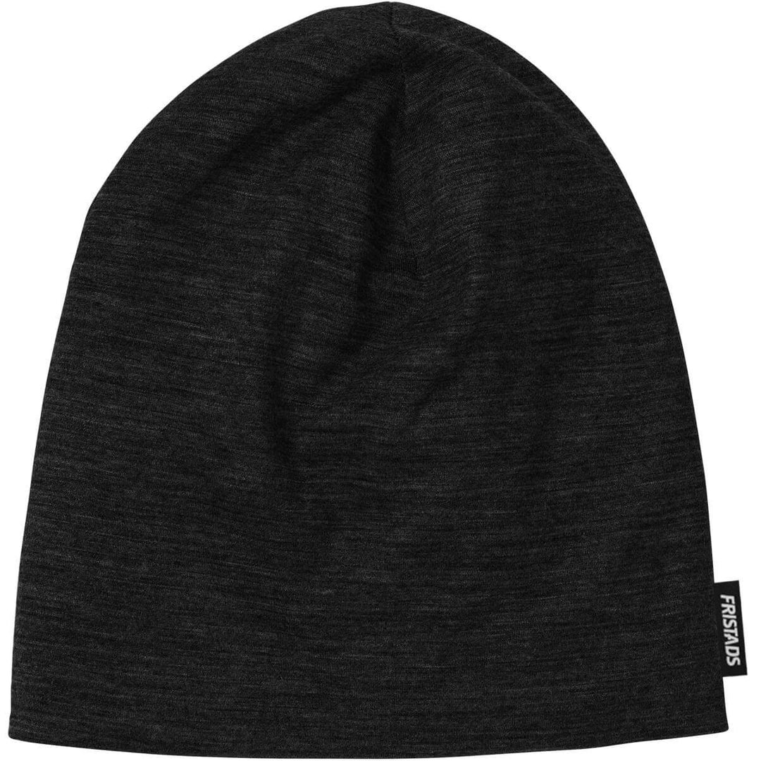 Fristads Merino Wool Beanie - 9169 MWB Black Front1#colour_black