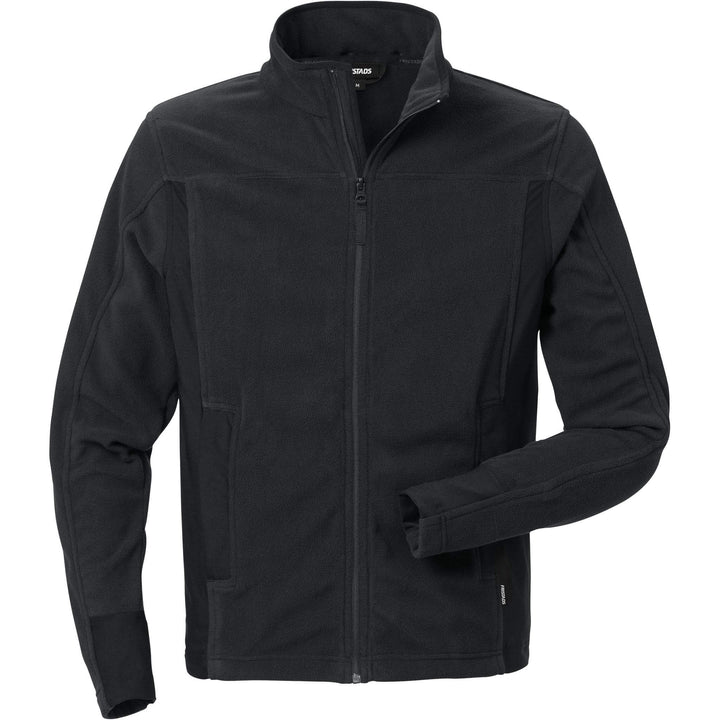 Fristads Micro Fleece Jacket - 4003 MFL Black Front1#colour_black