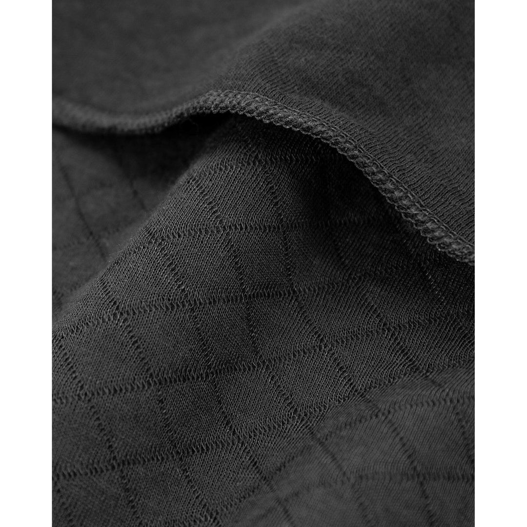 Fristads Moisture-Wicking Base Layer Half-Zip Top - 742 PC Black Detail2#colour_black