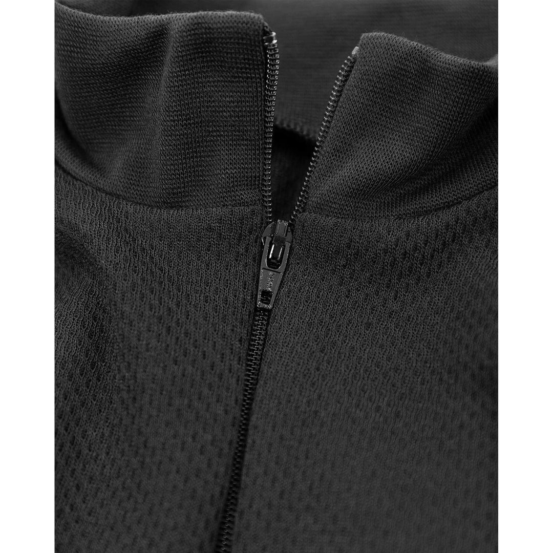 Fristads Moisture-Wicking Base Layer Half-Zip Top - 789 OF Black Detail1#colour_black