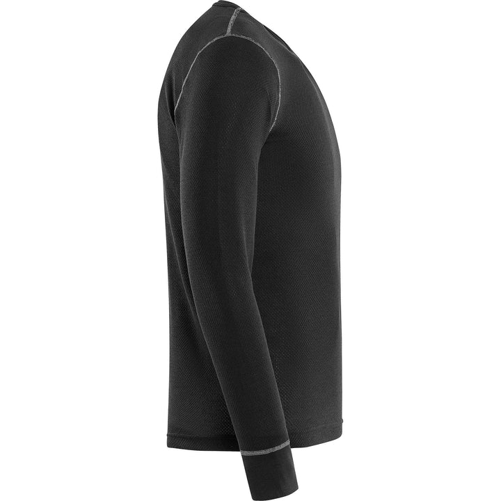 Fristads Moisture-Wicking Lightweight Base Layer Top - 787 OF Black Back3#colour_black