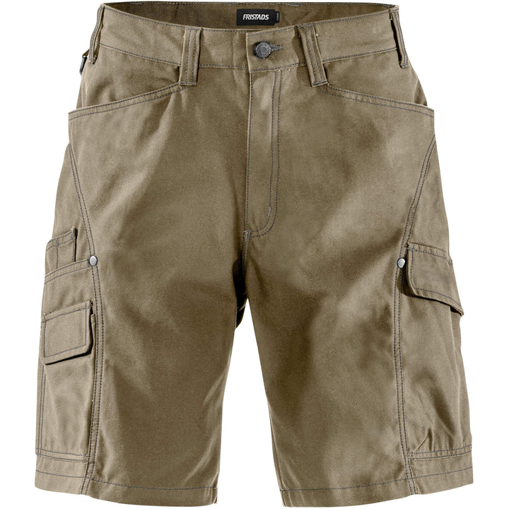 Fristads Multi-Pocket Shorts - 254 BPC Khaki Front1#colour_khaki