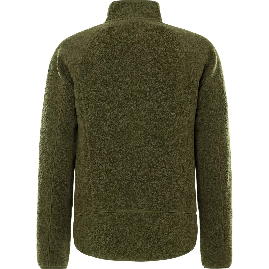 Fristads Outdoor Argon Micro Soft Pile Fleece Jacket Light Army Green Back1#colour_light-army-green
