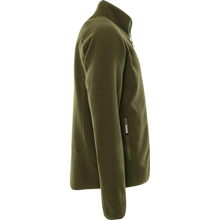 Fristads Outdoor Argon Micro Soft Pile Fleece Jacket Light Army Green Back3#colour_light-army-green