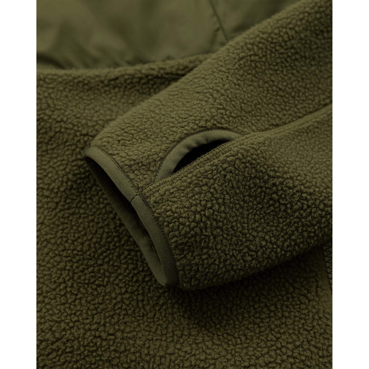 Fristads Outdoor Argon Micro Soft Pile Fleece Jacket Light Army Green Detail2#colour_light-army-green