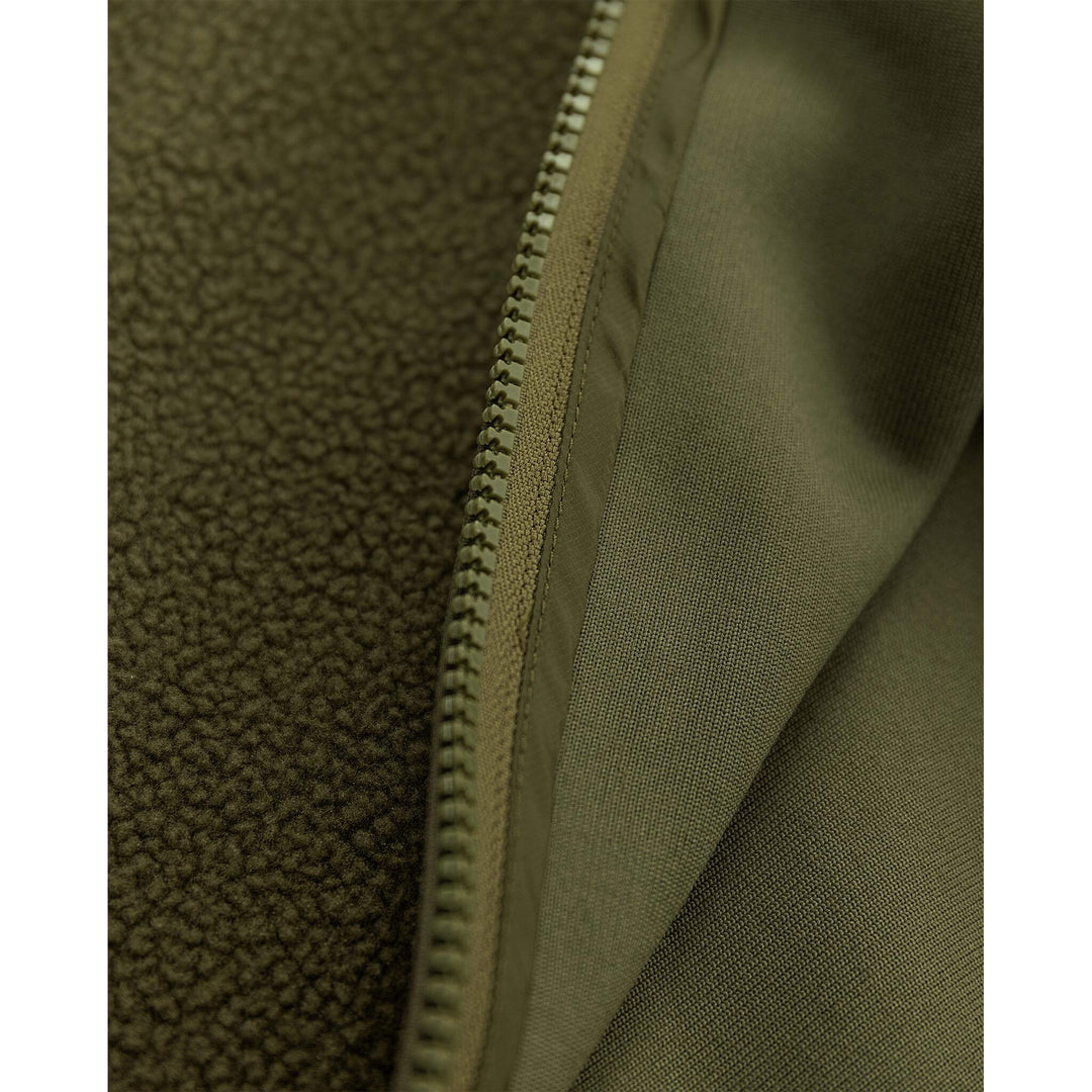 Fristads Outdoor Argon Micro Soft Pile Fleece Jacket Light Army Green Detail3#colour_light-army-green