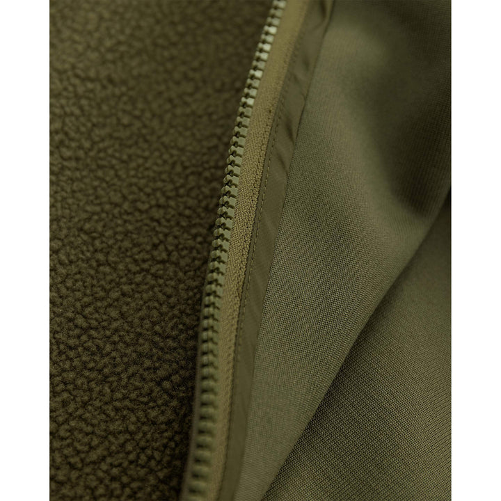 Fristads Outdoor Argon Micro Soft Pile Fleece Jacket Light Army Green Detail3#colour_light-army-green