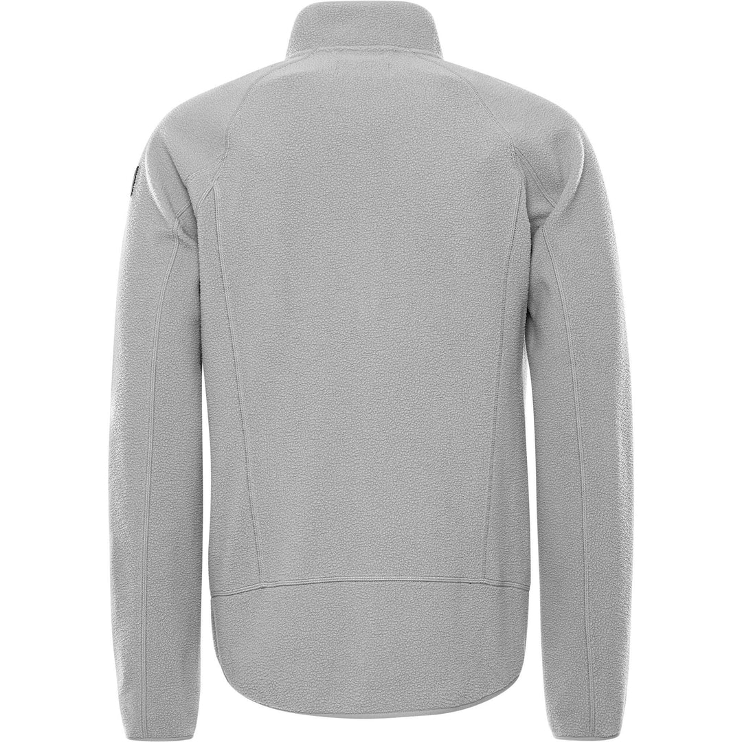 Fristads Outdoor Argon Micro Soft Pile Fleece Jacket Light Grey Back1#colour_light-grey
