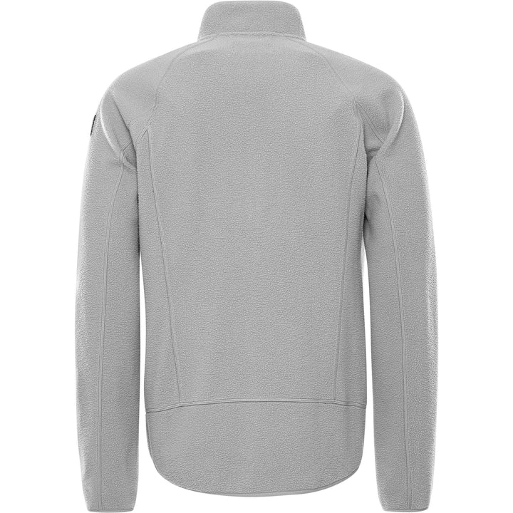 Fristads Outdoor Argon Micro Soft Pile Fleece Jacket Light Grey Back1#colour_light-grey
