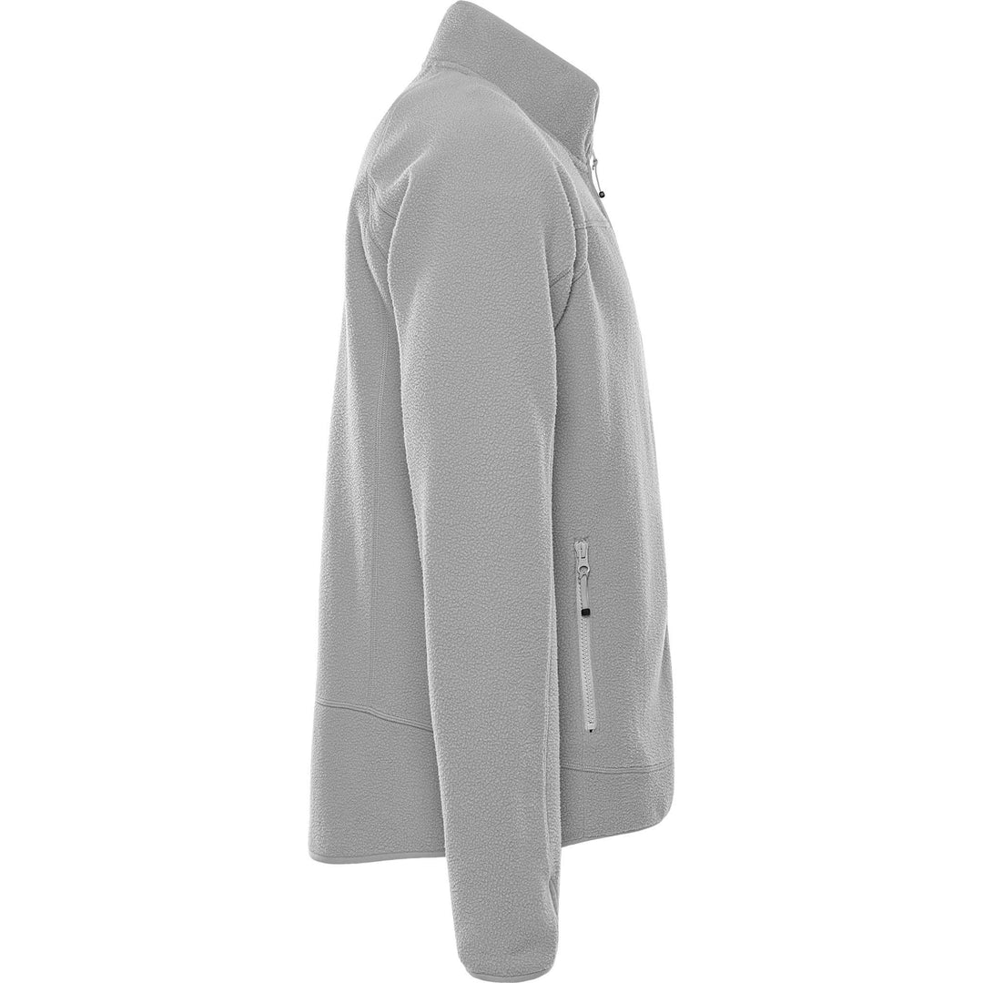 Fristads Outdoor Argon Micro Soft Pile Fleece Jacket Light Grey Back3#colour_light-grey