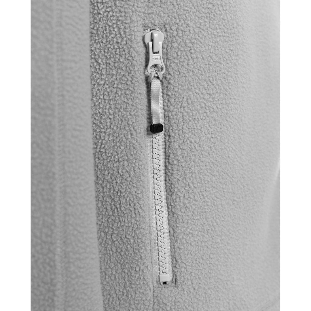 Fristads Outdoor Argon Micro Soft Pile Fleece Jacket Light Grey Detail1#colour_light-grey