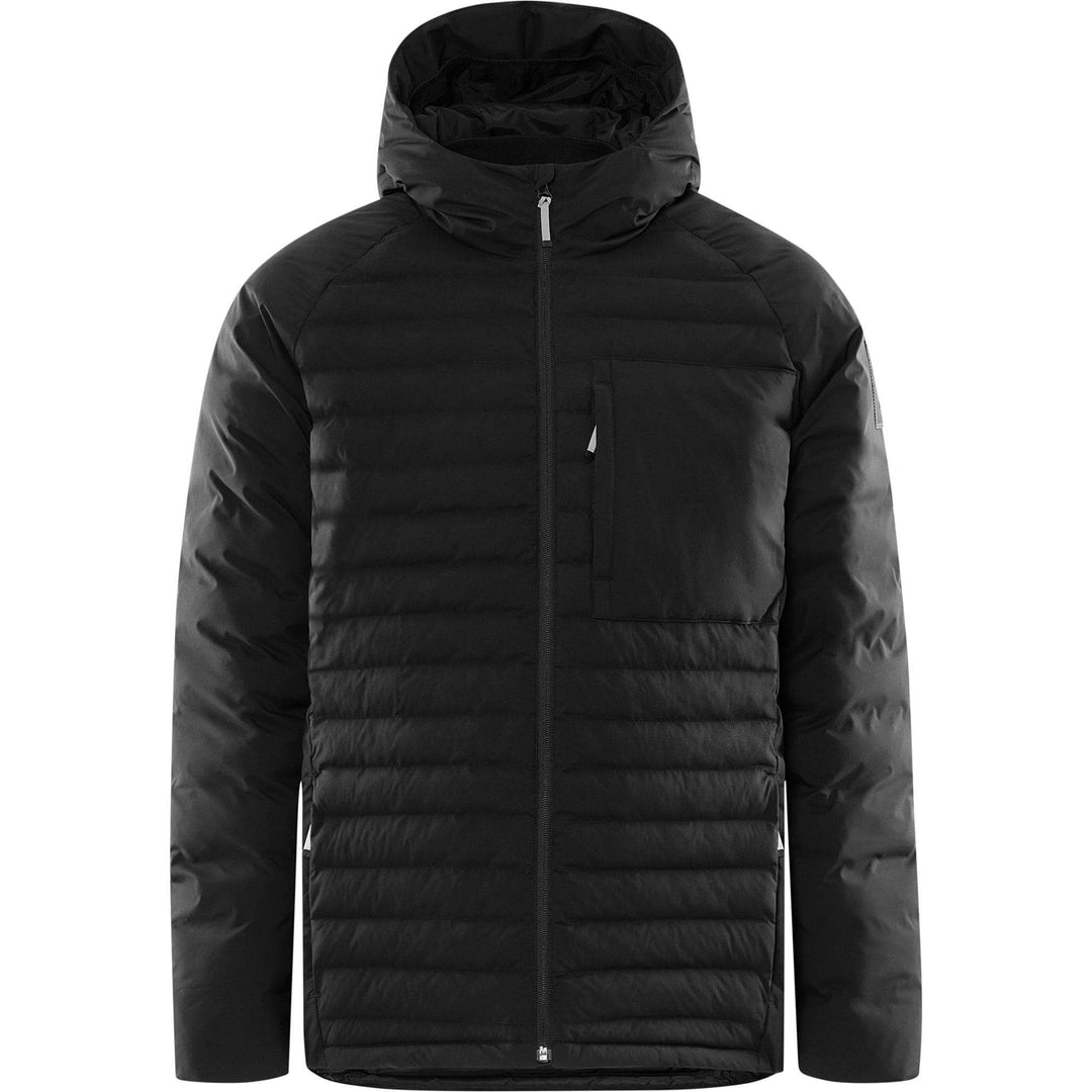 Fristads Outdoor Atmos Primaloft Lightweight Hooded Puffer Jacket Black Front1#colour_black