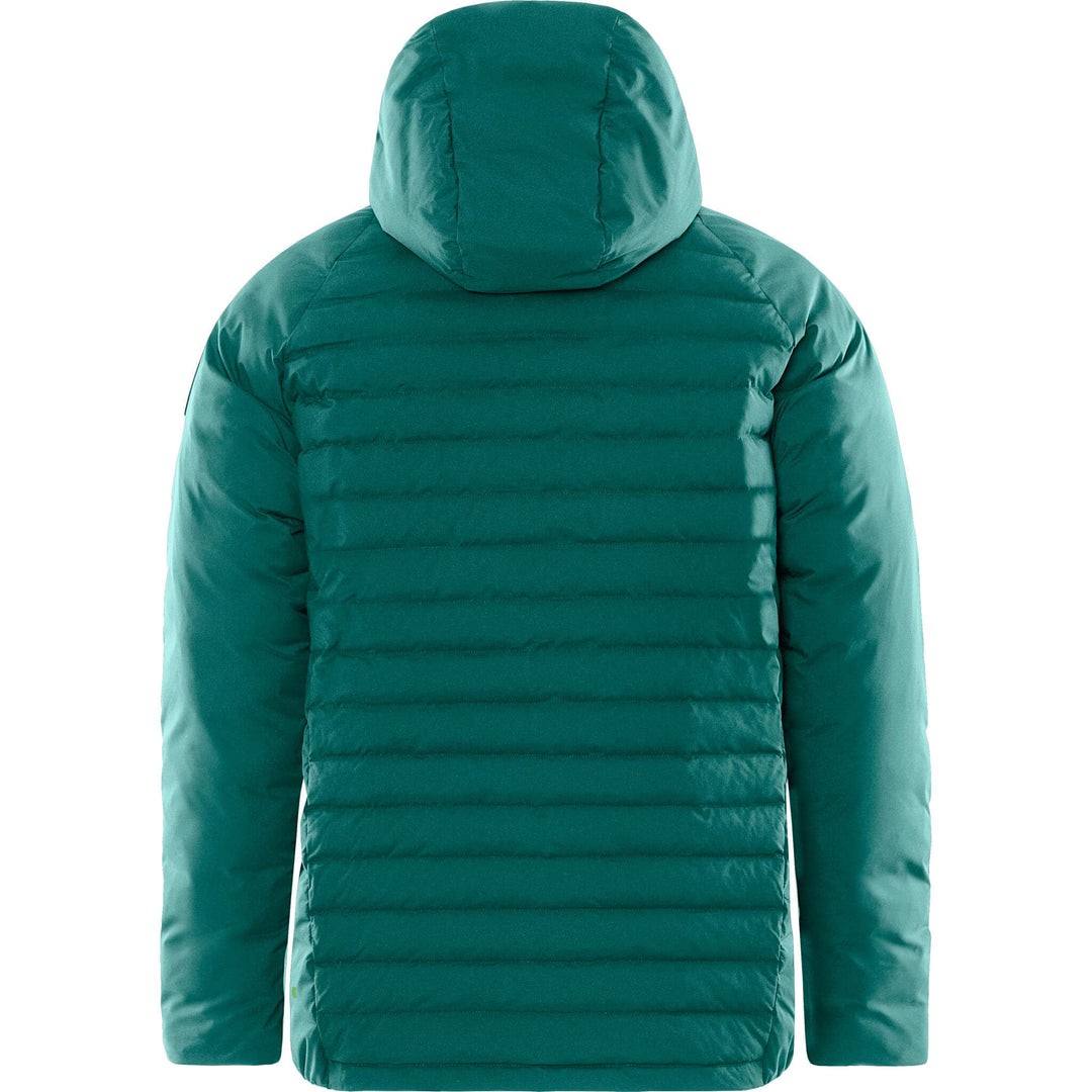 Fristads Outdoor Atmos Primaloft Lightweight Hooded Puffer Jacket Petrol Back1#colour_petrol