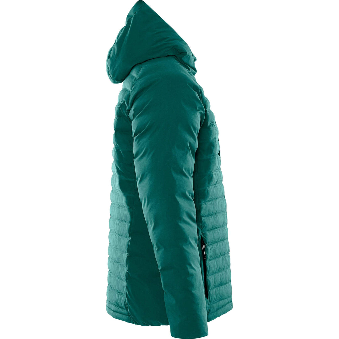 Fristads Outdoor Atmos Primaloft Lightweight Hooded Puffer Jacket Petrol Back3#colour_petrol