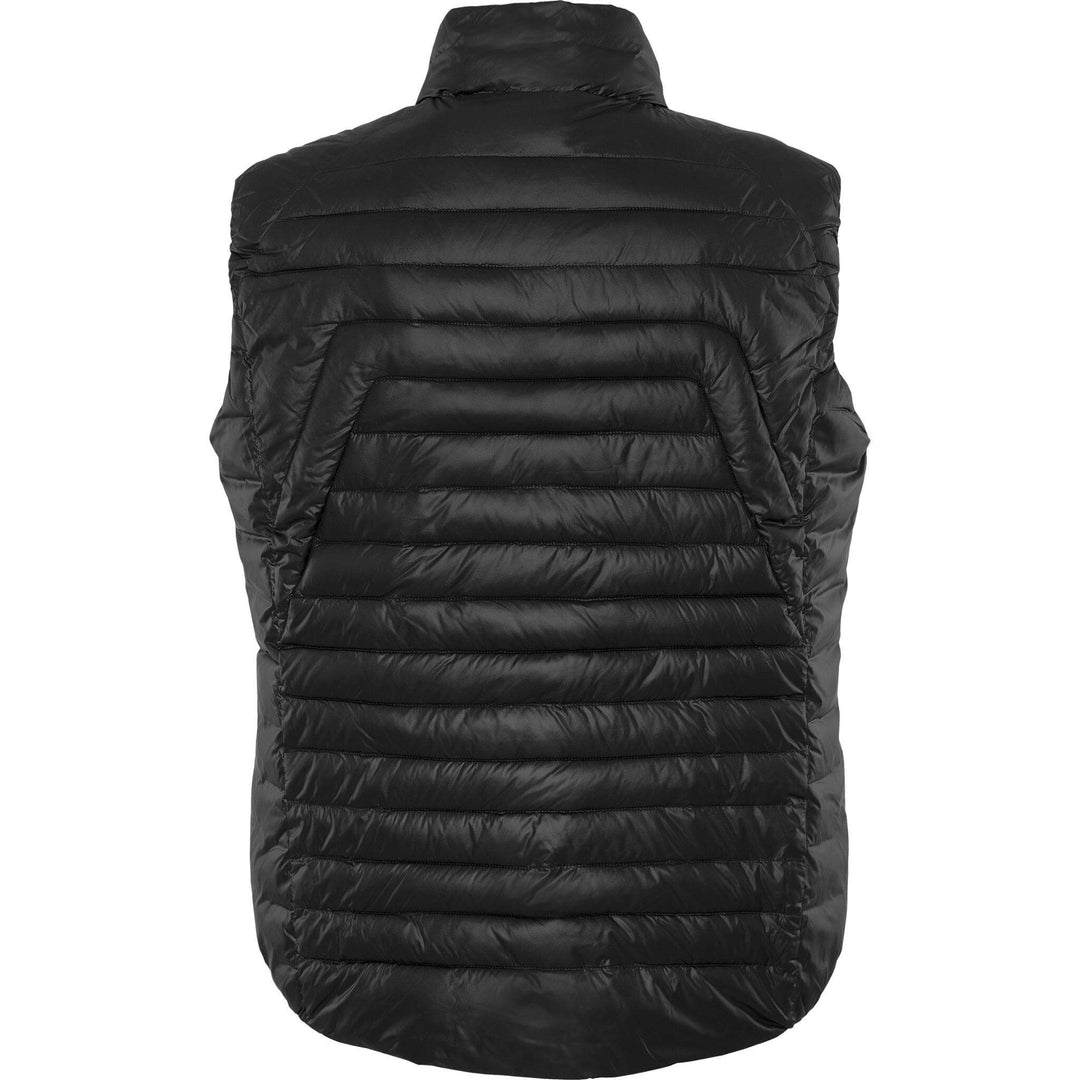 Fristads Outdoor Oxygen Primaloft Quilted Bodywarmer Waistcoat Black Back1#colour_black