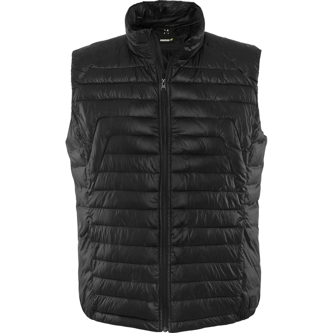 Fristads Outdoor Oxygen Primaloft Quilted Bodywarmer Waistcoat Black Front1#colour_black
