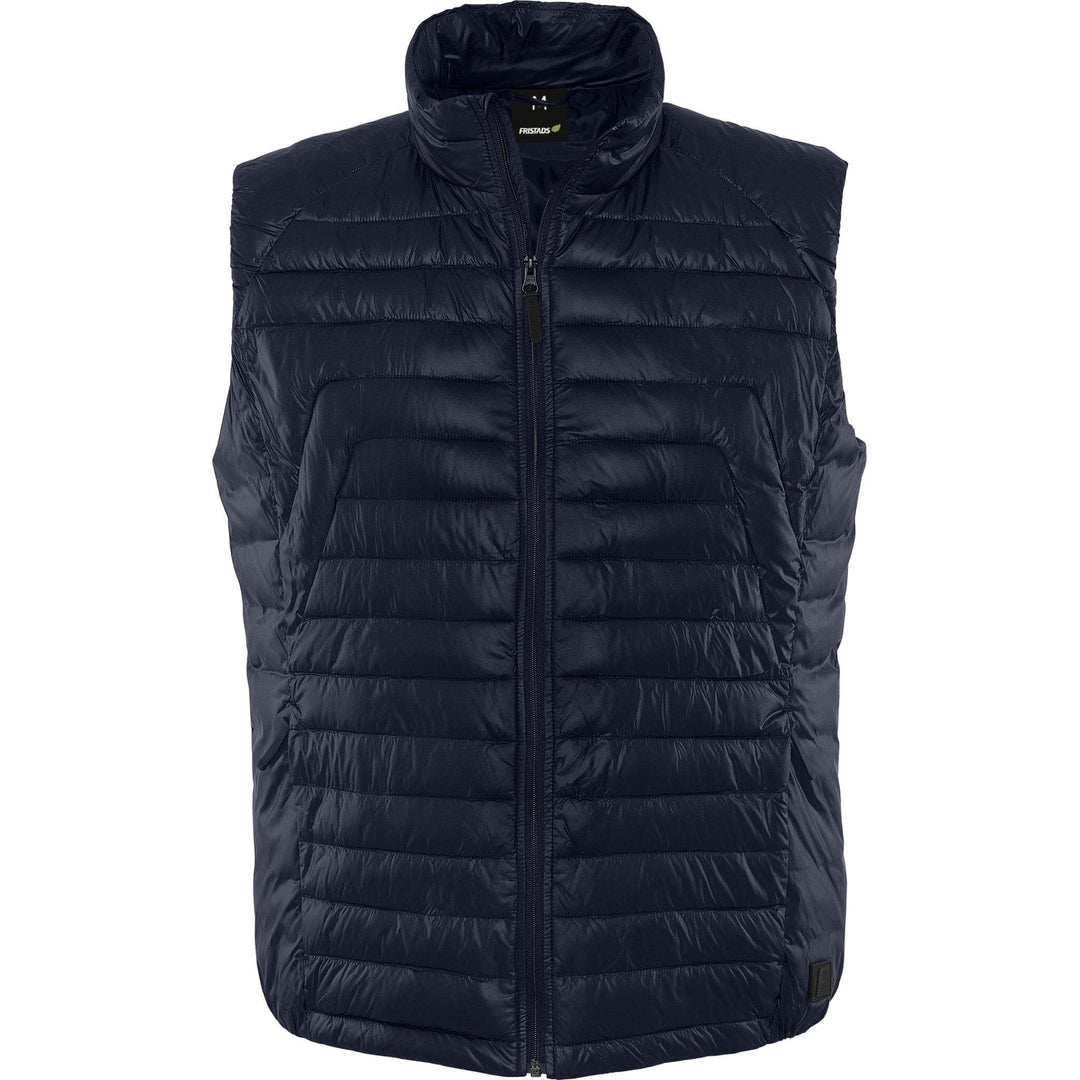 Fristads Outdoor Oxygen Primaloft Quilted Bodywarmer Waistcoat Dark Navy Front1#colour_dark-navy