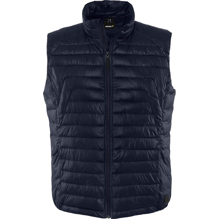 Fristads Outdoor Oxygen Primaloft Quilted Bodywarmer Waistcoat Dark Navy Front1#colour_dark-navy