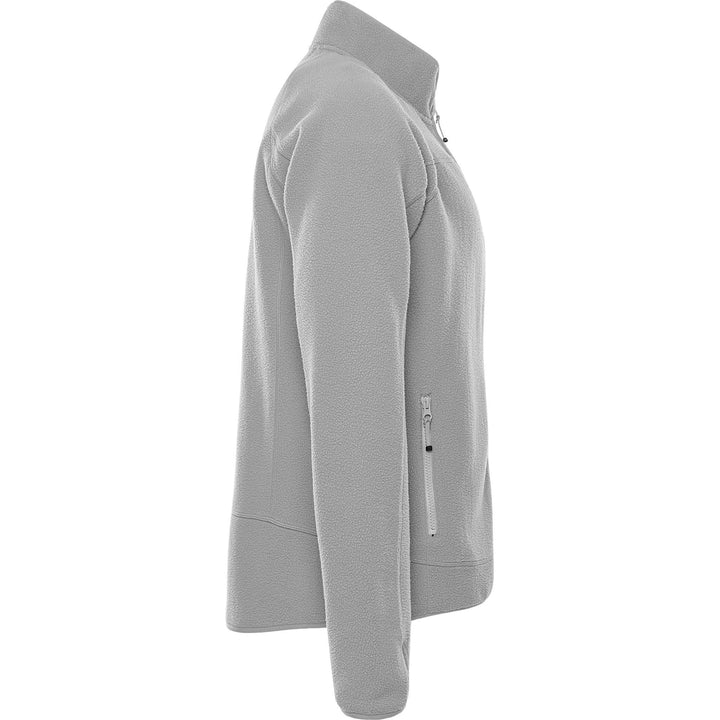 Fristads Outdoor Womens Argon Soft Micro Pile Fleece Jacket Light Grey Back3#colour_light-grey